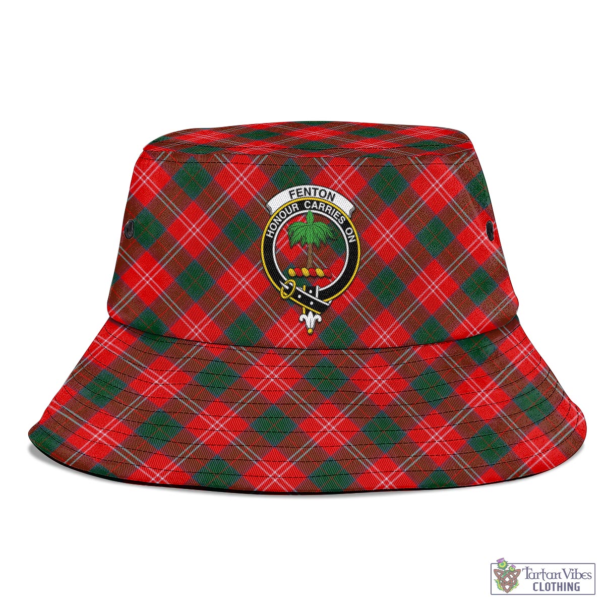 Fenton Tartan Bucket Hat with Family Crest - Tartan Vibes Clothing