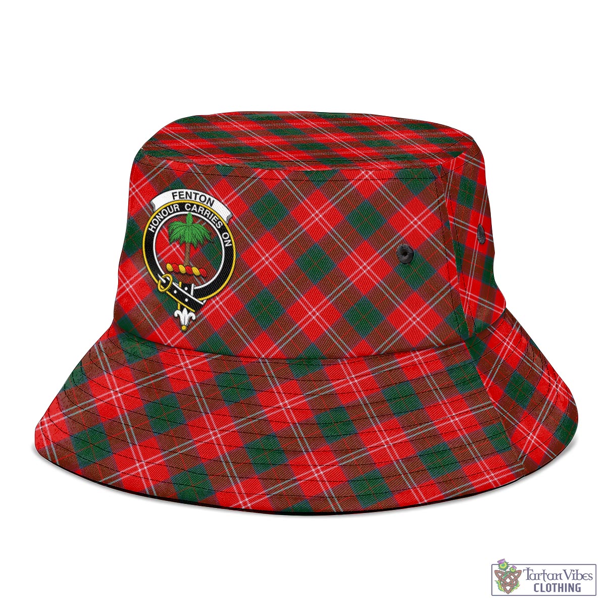 Fenton Tartan Bucket Hat with Family Crest - Tartan Vibes Clothing