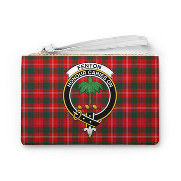 Tartan Vibes Clothing Fenton Family Crest Tartan Clutch Bag