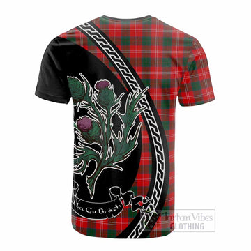 Fenton Family Crest Tartan Cotton T-shirt Alba Thistle Inspired - Tartan Vibes Clothing