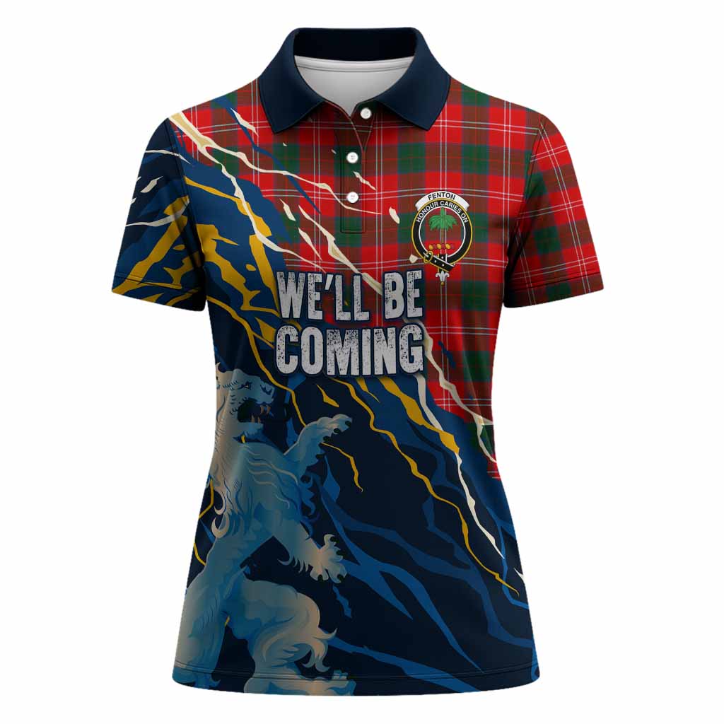 Fenton Scotland Tartan Women Polo Shirt WC2026 Football - We'll Be Coming