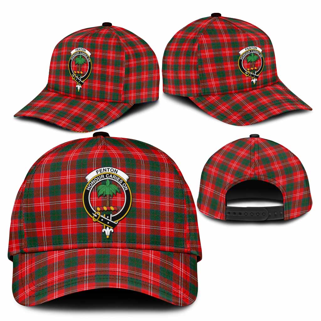 Fenton Tartan Classic Cap with Family Crest