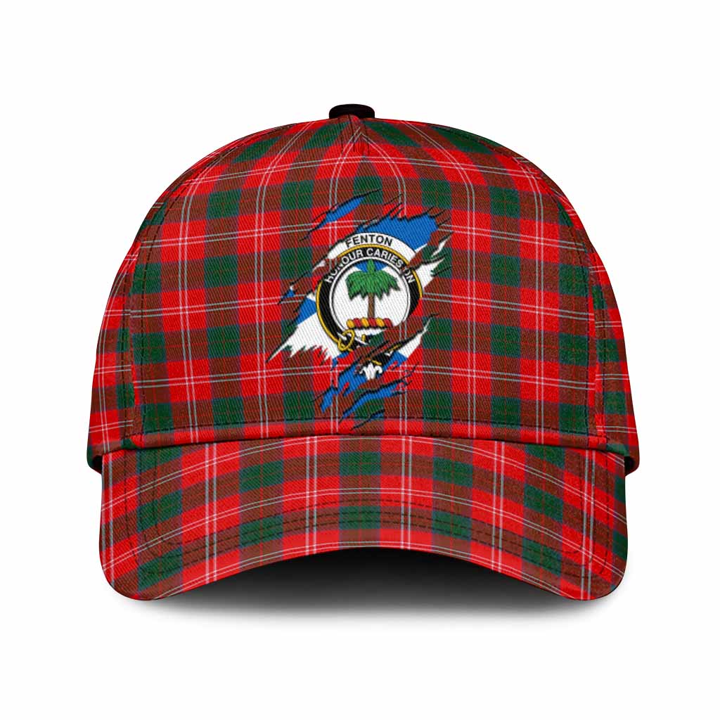 Fenton Tartan Classic Cap with Family Crest In Me Style