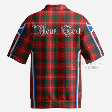 Fenton Tartan Crest Men’s Polo Sweater Top Scotland Coat of Arm Flag Style