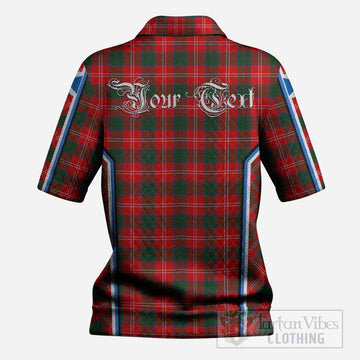 Fenton Tartan Crest Women’s Polo Sweater Top Scotland Coat of Arm Flag Style