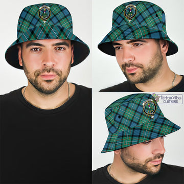 Ferguson (Fergusson) Tartan Bucket Hat with Family Crest