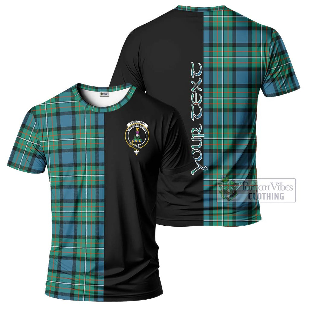 Ferguson (Fergusson) Tartan T-Shirt with Family Crest and Half Of Me Style Kid's Shirt - Tartanvibesclothing Shop