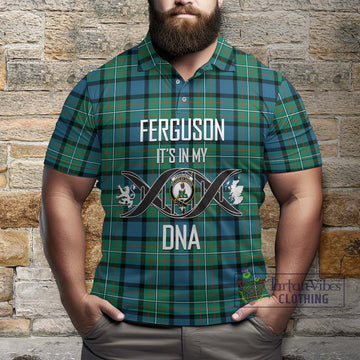 Ferguson (Fergusson) Tartan Polo Shirt with Family Crest DNA In Me Style
