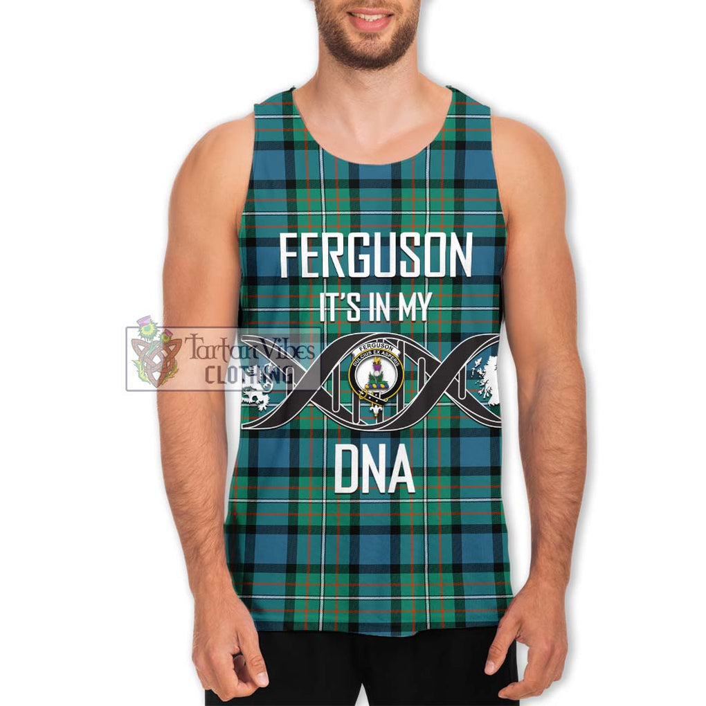Ferguson (Fergusson) Tartan Men's Tank Top with Family Crest DNA In Me Style Men - Tartanvibesclothing Shop
