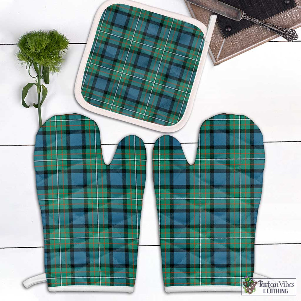 Ferguson (Fergusson) Tartan Combo Oven Mitt & Pot-Holder Combo 1 Oven Mitt & 1 Pot-Holder White - Tartan Vibes Clothing