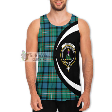 Ferguson (Fergusson) Tartan Men's Tank Top with Family Crest Circle Style