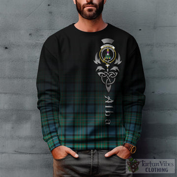 Ferguson Ancient Tartan Sweatshirt Featuring Alba Gu Brath Family Crest Celtic Inspired