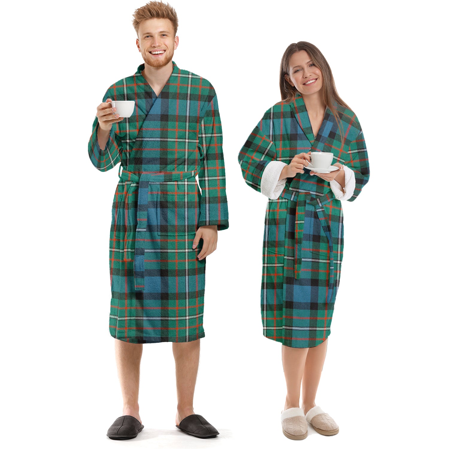 Ferguson (Fergusson) Tartan Bathrobe Unisex S - Tartan Vibes Clothing