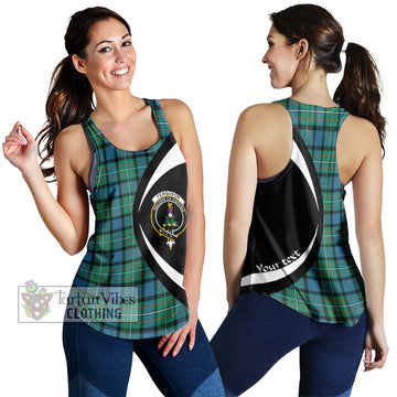 Ferguson (Fergusson) Tartan Women's Racerback Tanks with Family Crest Circle Style 4XL - Tartan Vibes Clothing