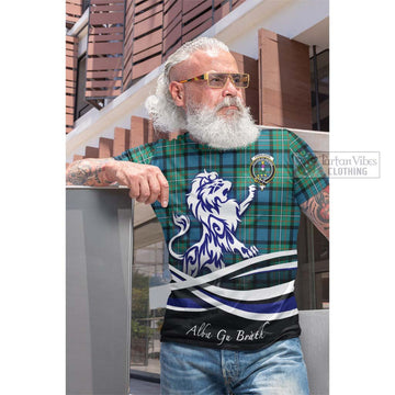 Tartan Vibes Clothing Ferguson Ancient Tartan Cotton T-shirt with Alba Gu Brath Regal Lion Emblem
