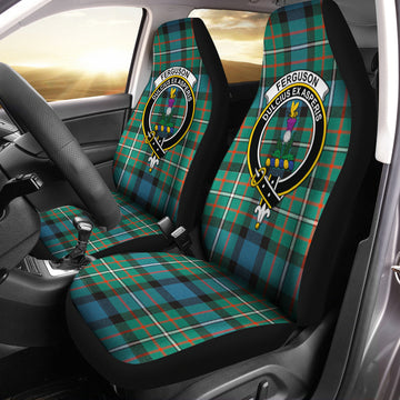 Ferguson Ancient Tartan Car Seat Cover with Family Crest One Size - Tartanvibesclothing