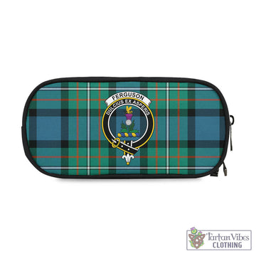 Ferguson (Fergusson) Tartan Pen and Pencil Case with Family Crest