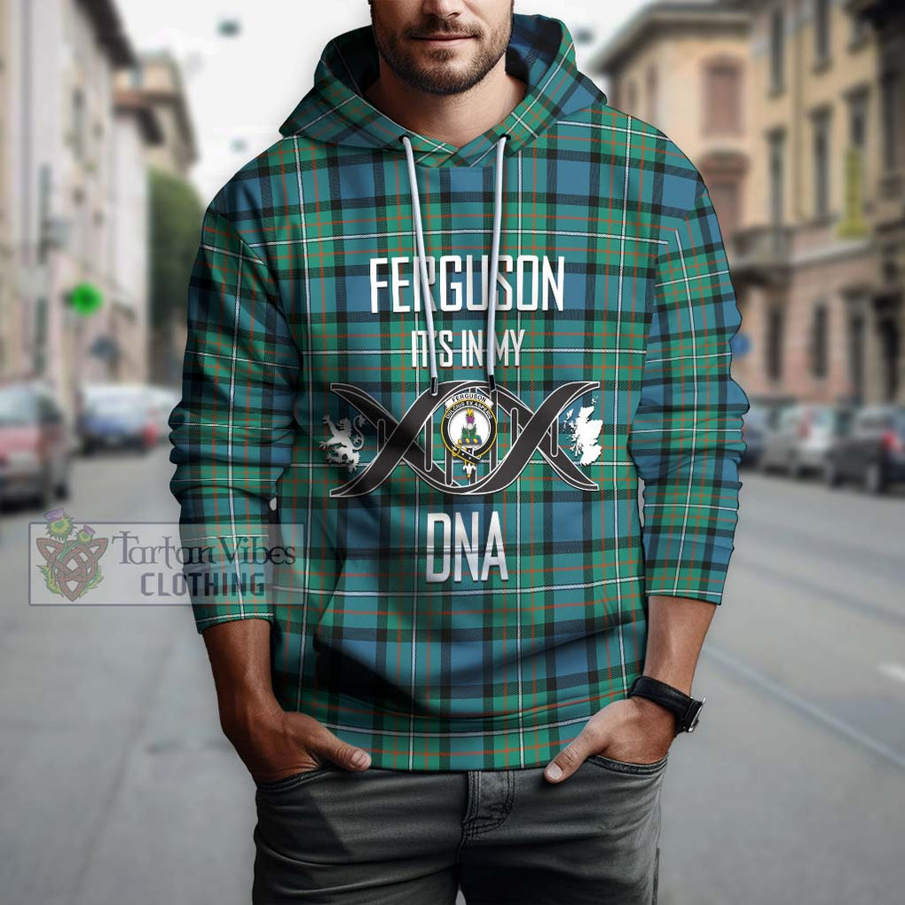 Ferguson (Fergusson) Tartan Hoodie with Family Crest DNA In Me Style Pullover Hoodie - Tartanvibesclothing Shop