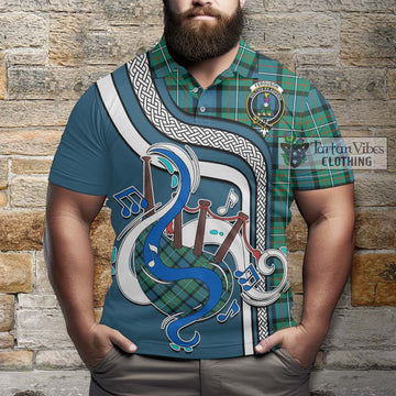 Ferguson (Fergusson) Tartan Polo Shirt with Epic Bagpipe Style