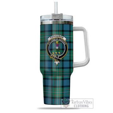 Ferguson Ancient Tartan and Family Crest Tumbler with Handle