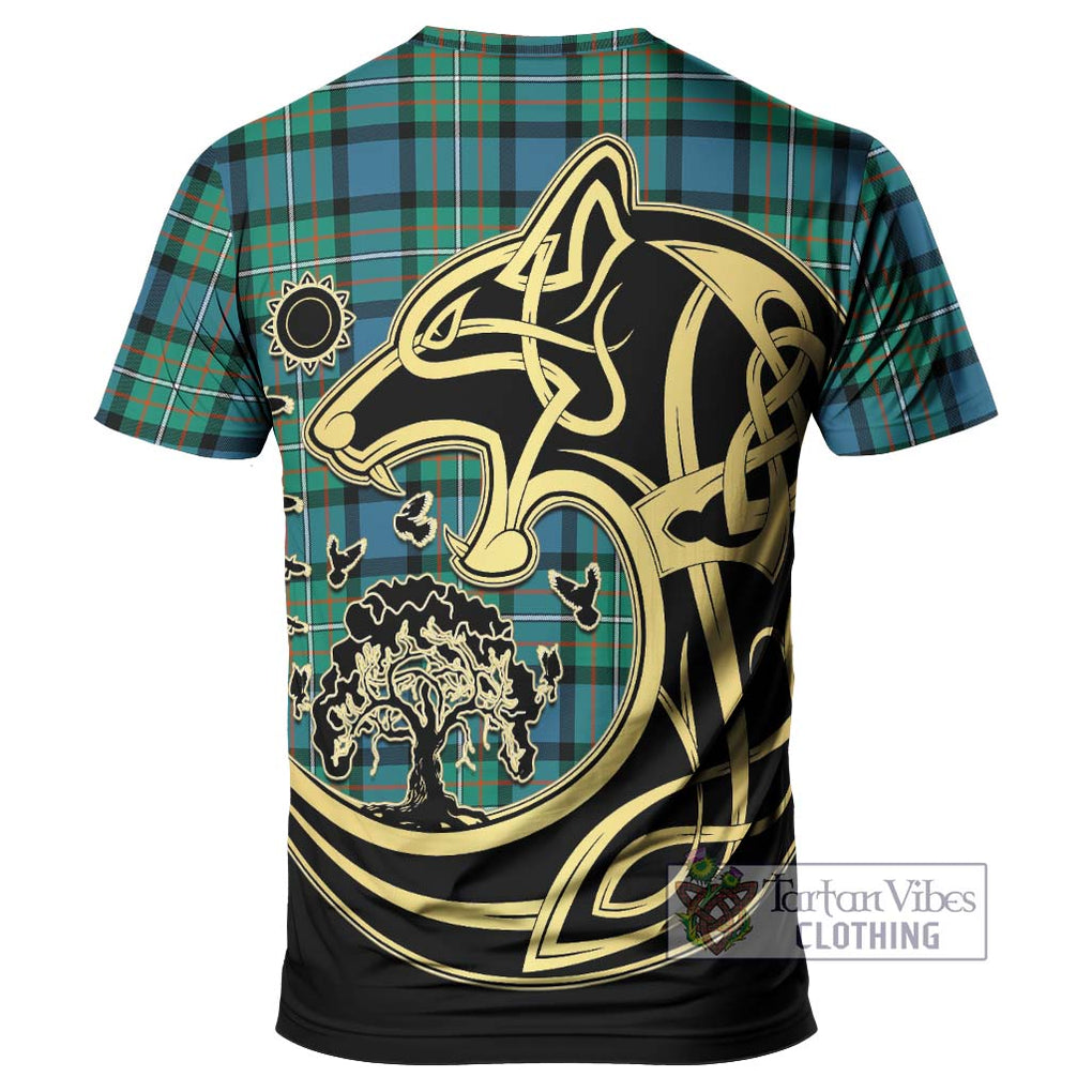 Ferguson (Fergusson) Tartan T-Shirt with Family Crest Celtic Wolf Style - Tartan Vibes Clothing