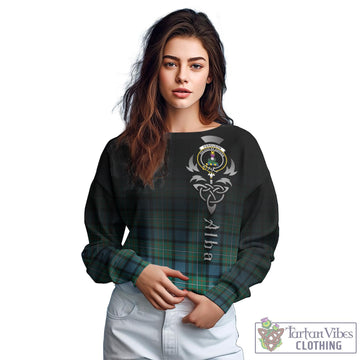 Tartan Vibes Clothing Ferguson Ancient Tartan Sweatshirt Featuring Alba Gu Brath Family Crest Celtic Inspired