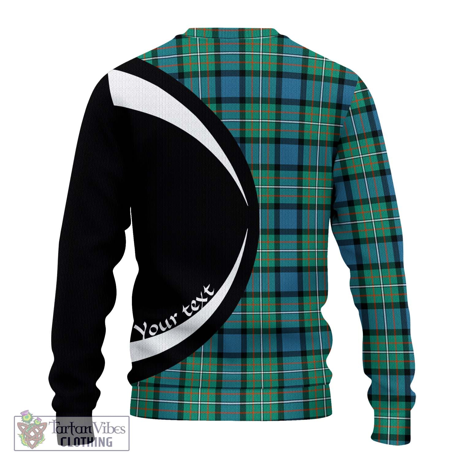 Ferguson (Fergusson) Tartan Ugly Sweater with Family Crest Circle Style - Tartan Vibes Clothing