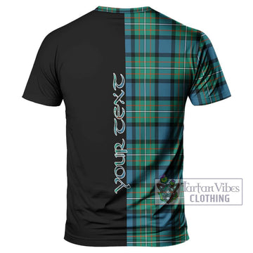 Ferguson (Fergusson) Tartan T-Shirt with Family Crest and Half Of Me Style - Tartanvibesclothing Shop