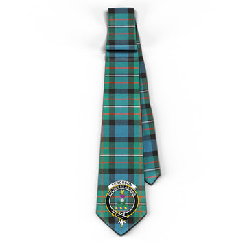 Ferguson Ancient Tartan Classic Necktie with Family Crest