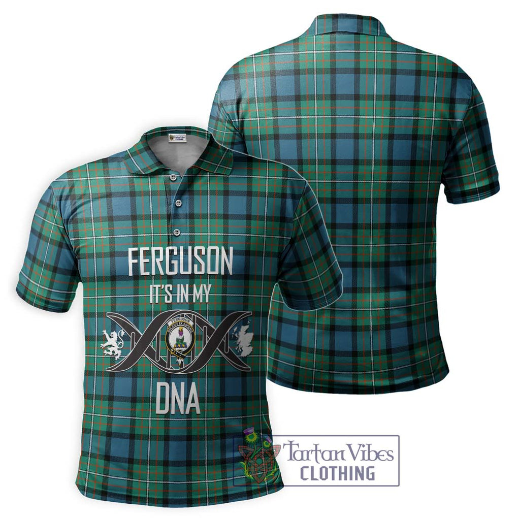 Ferguson (Fergusson) Tartan Polo Shirt with Family Crest DNA In Me Style - Tartanvibesclothing Shop