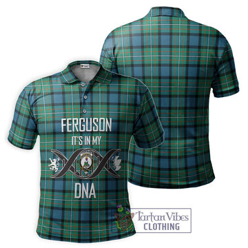 Ferguson (Fergusson) Tartan Polo Shirt with Family Crest DNA In Me Style
