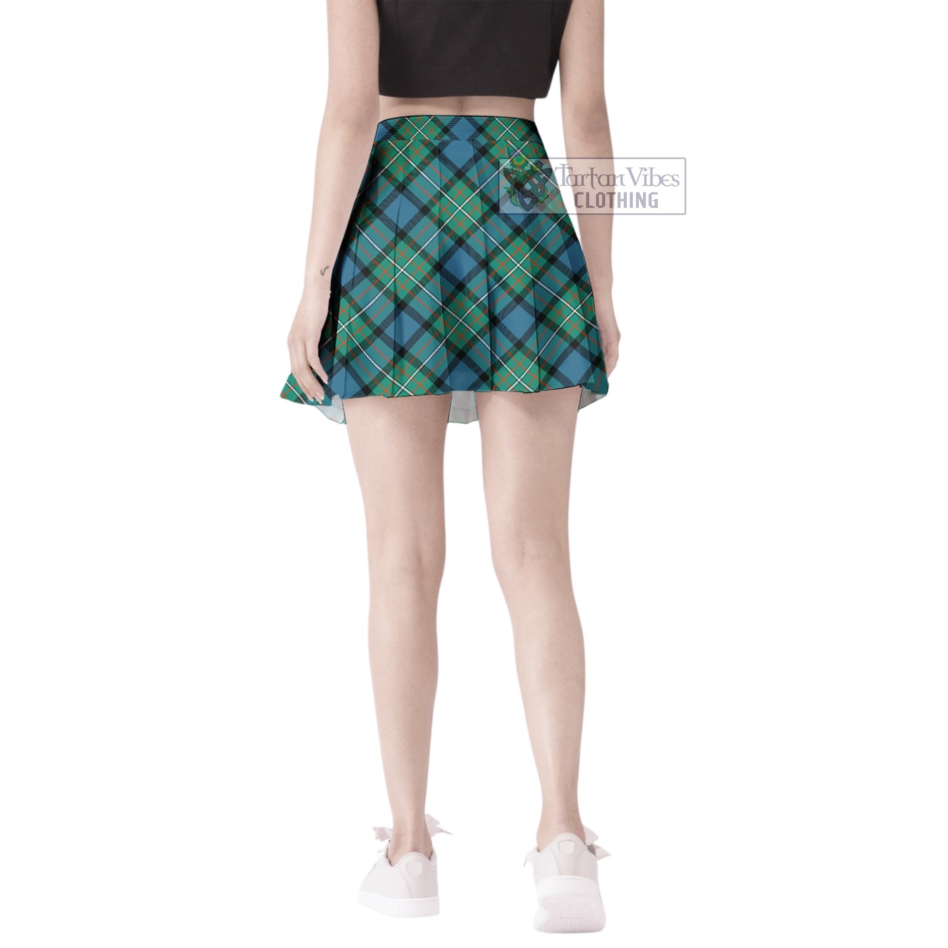 Tartan Vibes Clothing Ferguson Ancient Tartan Women's Plated Mini Skirt