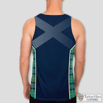 Ferguson (Fergusson) Tartan Men's Tanks Top with Family Crest and Scottish Thistle Vibes Sport Style