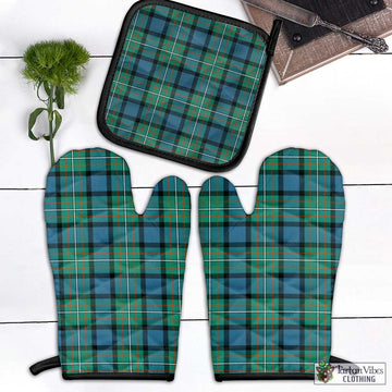 Ferguson (Fergusson) Tartan Combo Oven Mitt & Pot-Holder Combo 1 Oven Mitt & 1 Pot-Holder Black - Tartan Vibes Clothing
