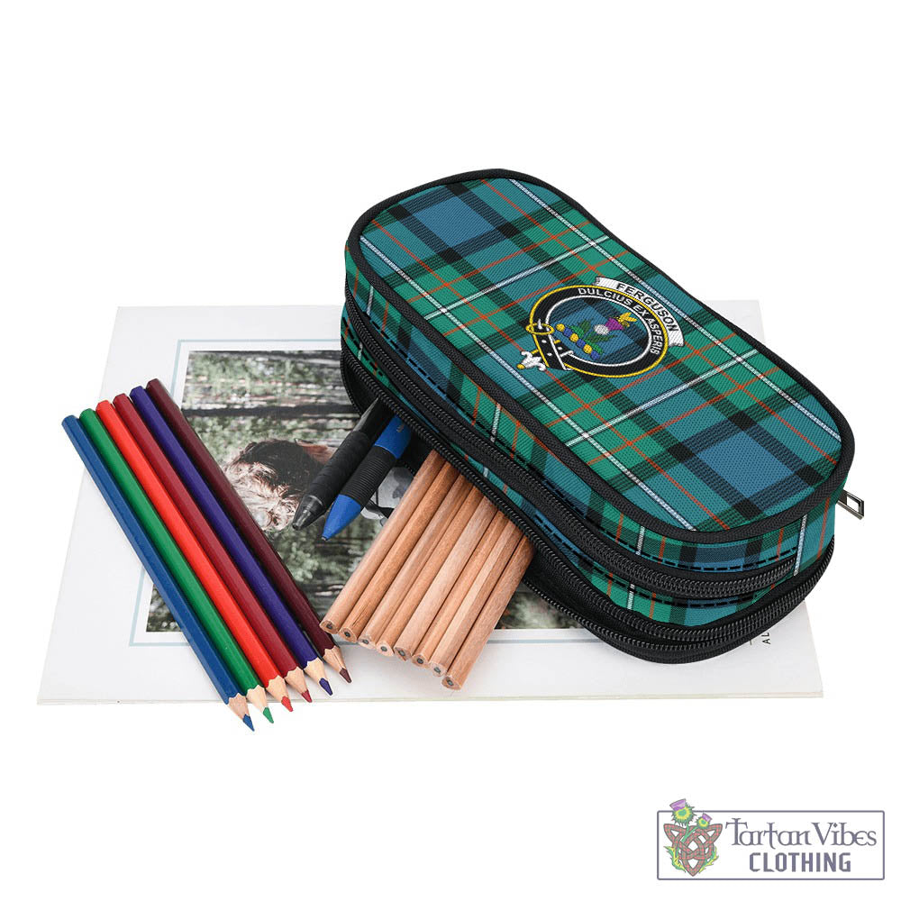 Tartan Vibes Clothing Ferguson Ancient Tartan Pen and Pencil Case with Family Crest