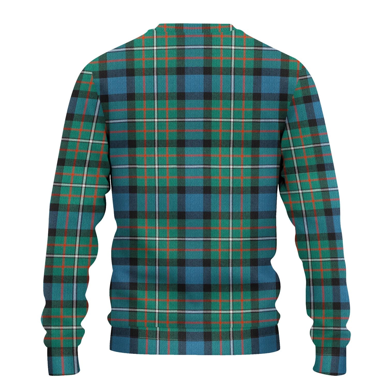 Ferguson Ancient Tartan Knitted Sweater with Family Crest - Tartanvibesclothing