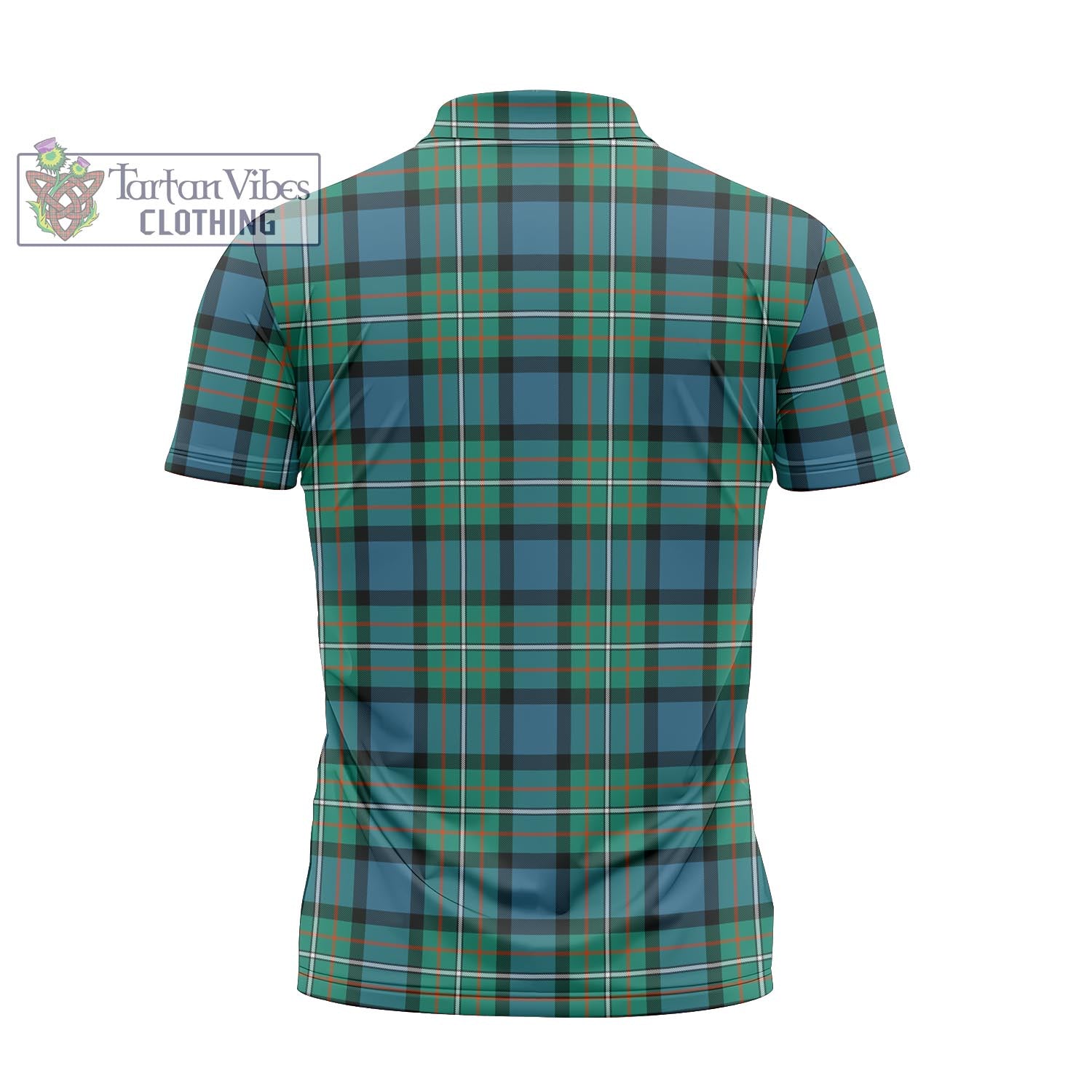 Tartan Vibes Clothing Ferguson Ancient Tartan Zipper Polo Shirt