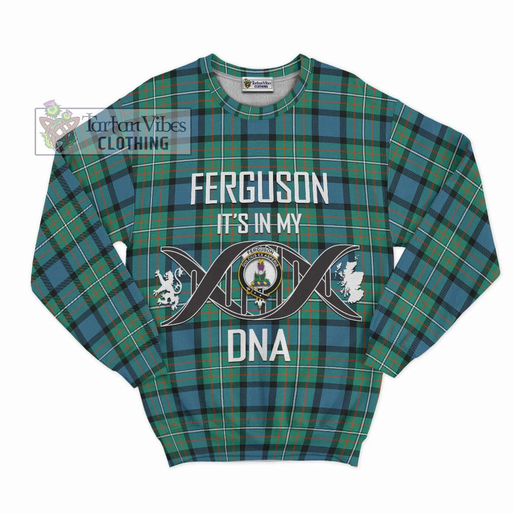 Ferguson (Fergusson) Tartan Sweatshirt with Family Crest DNA In Me Style - Tartanvibesclothing Shop