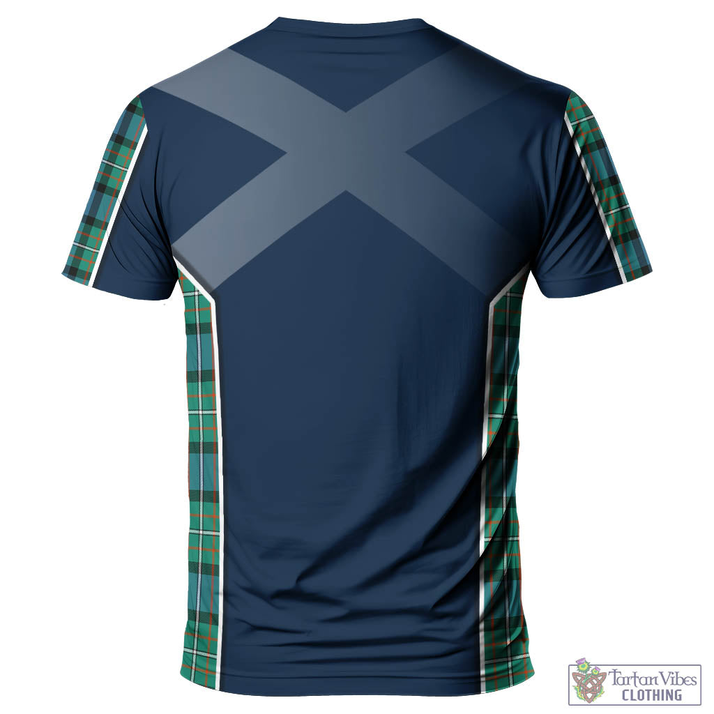 Tartan Vibes Clothing Ferguson Ancient Tartan T-Shirt with Family Crest and Scottish Thistle Vibes Sport Style