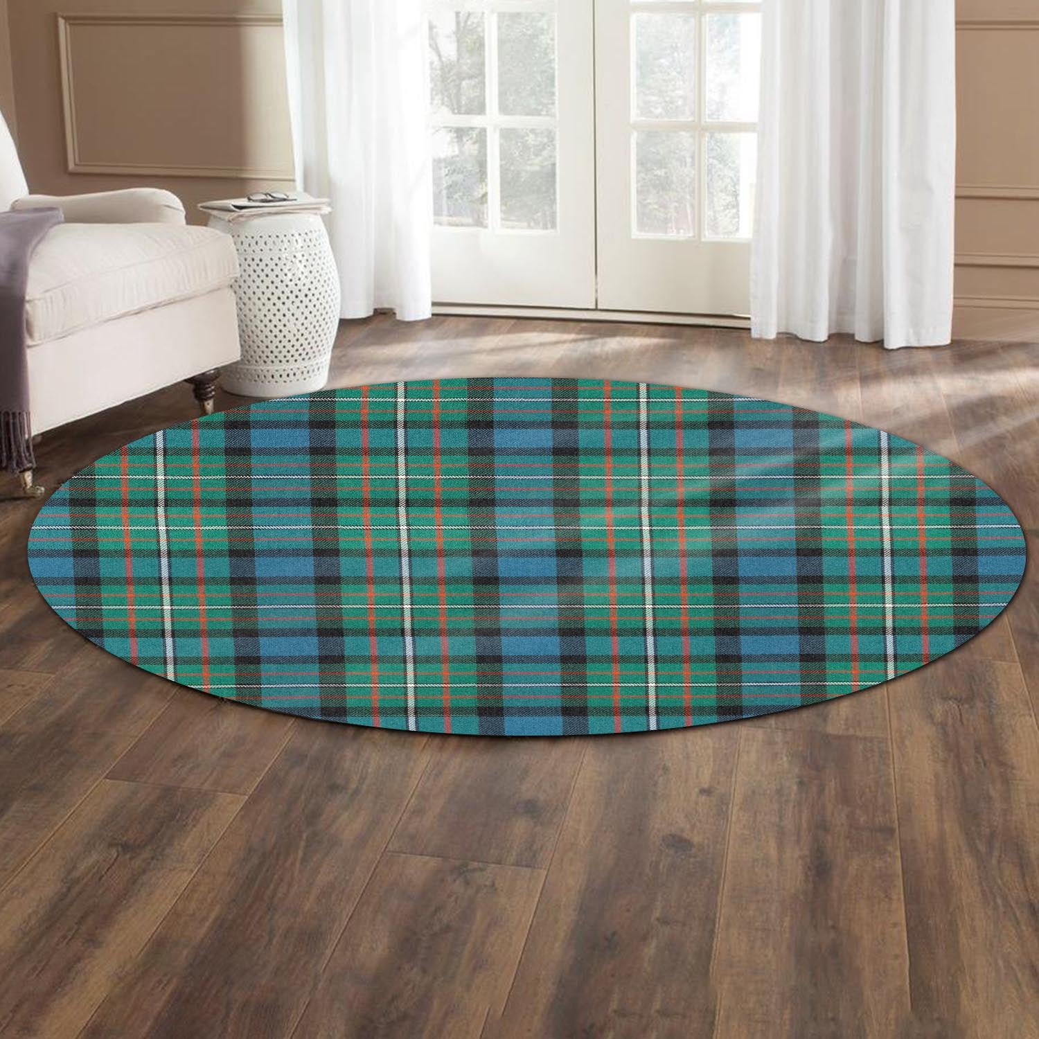 Ferguson Ancient Tartan Round Rug - Tartanvibesclothing