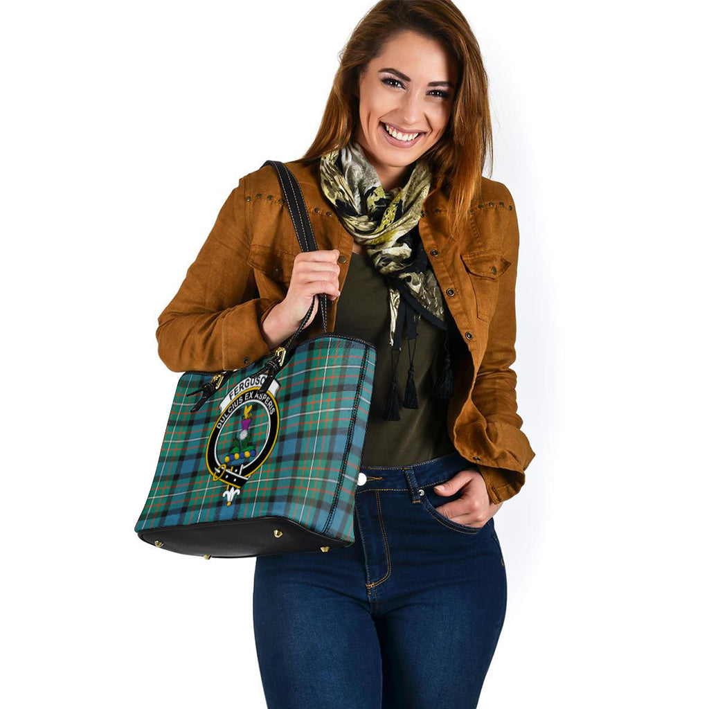 ferguson-ancient-tartan-leather-tote-bag-with-family-crest