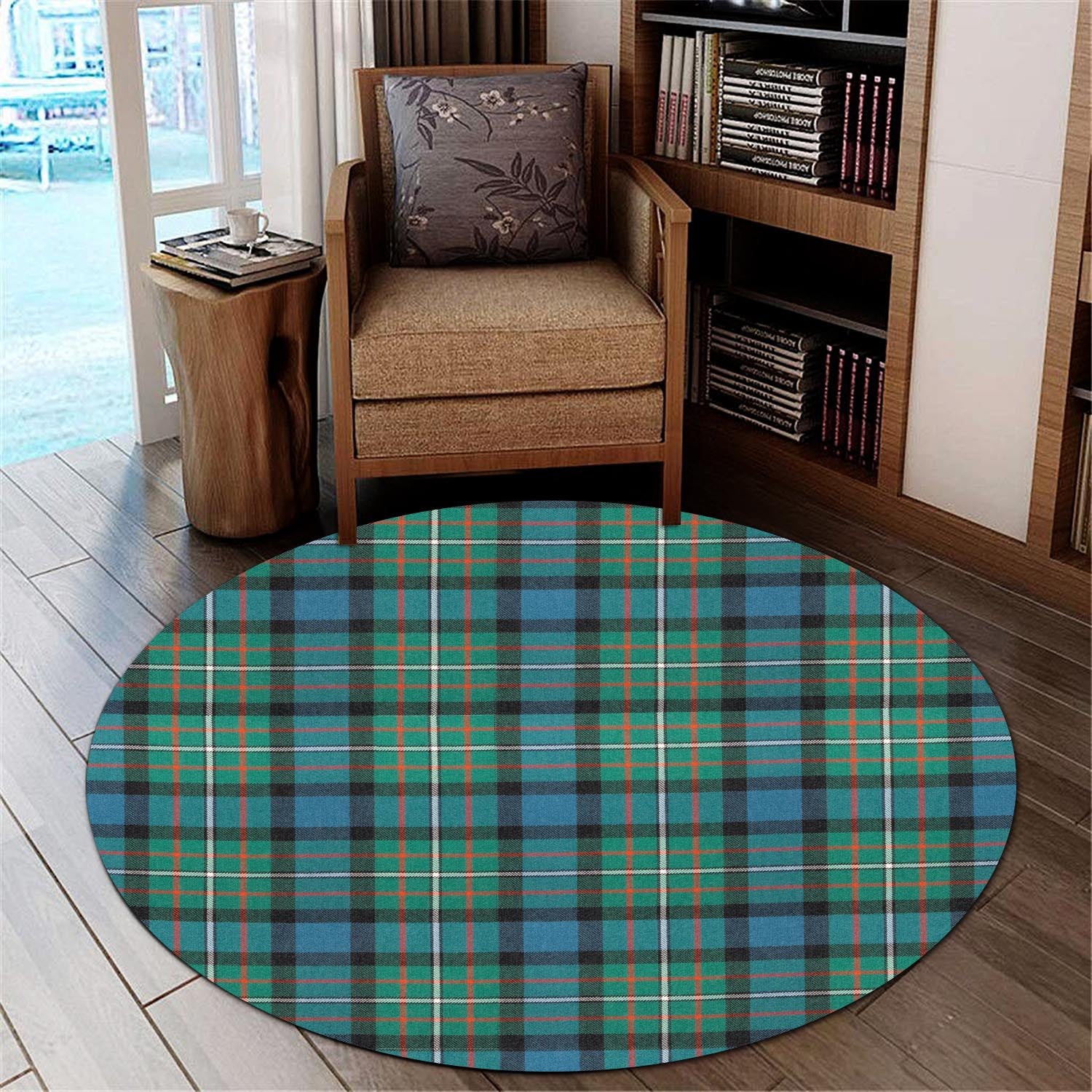 Ferguson Ancient Tartan Round Rug - Tartanvibesclothing