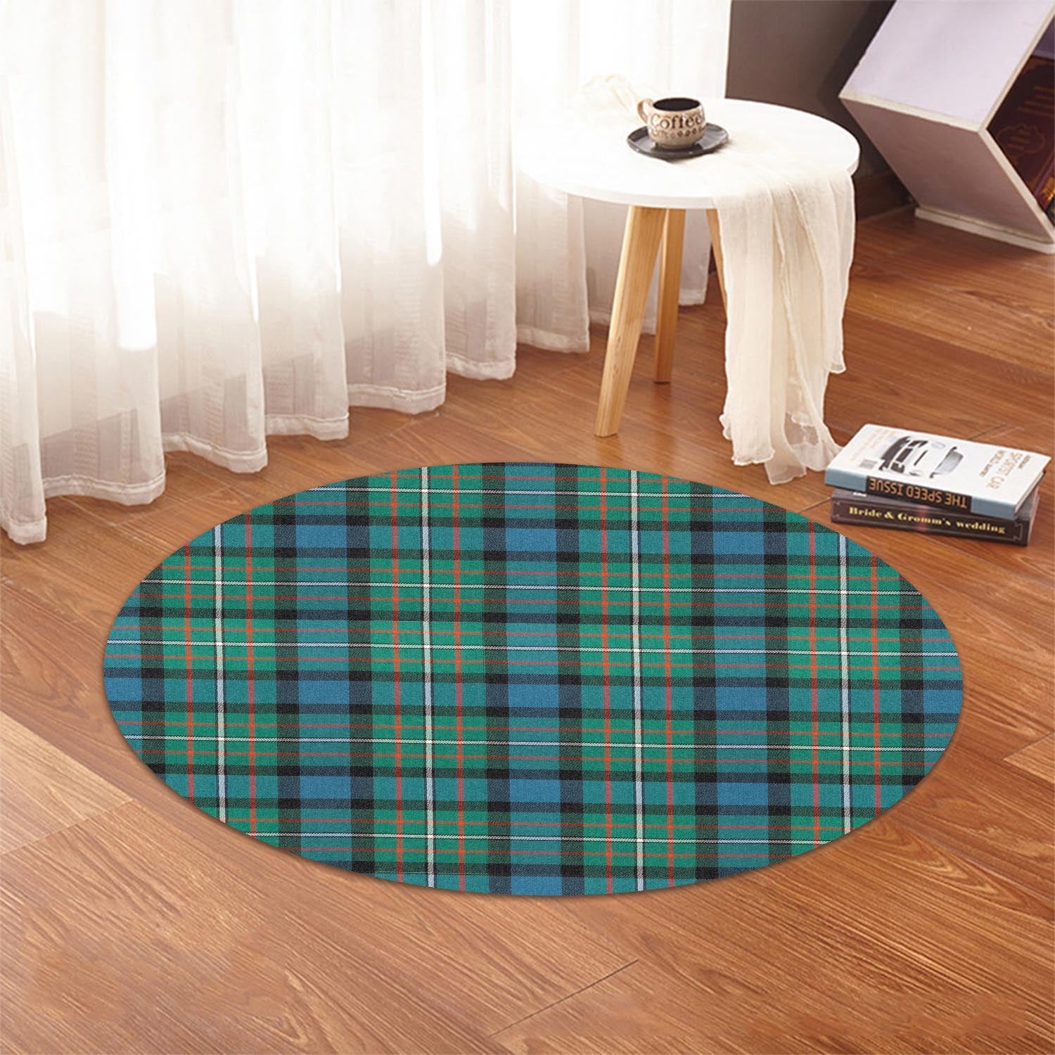 Ferguson Ancient Tartan Round Rug - Tartanvibesclothing