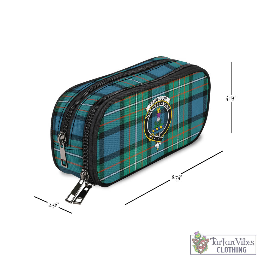 Tartan Vibes Clothing Ferguson Ancient Tartan Pen and Pencil Case with Family Crest