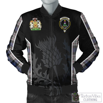 Ferguson Dress Tartan Bomber Jacket with Family Crest and Scottish Thistle Vibes Sport Style