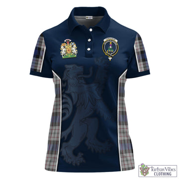 Ferguson Dress Tartan Women's Polo Shirt with Family Crest and Lion Rampant Vibes Sport Style