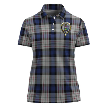 Ferguson Dress Tartan Polo Shirt with Family Crest For Women