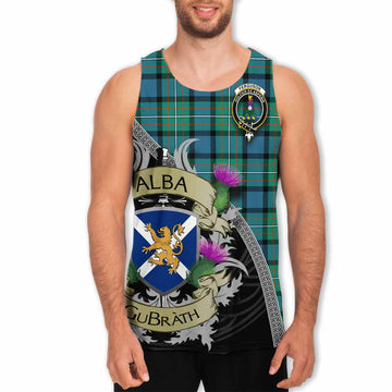 Ferguson (Fergusson) Tartan Family Crest Men's Tank Top Lion Rampant Royal Thistle Shield Celtic Inspired