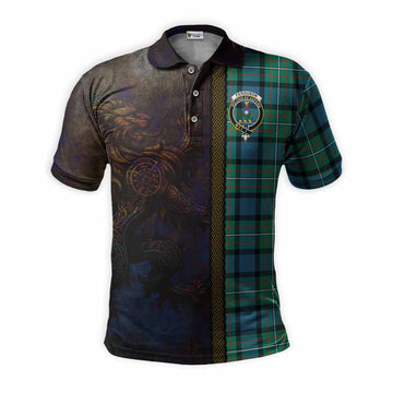 Ferguson (Fergusson) Tartan Family Crest Polo Shirt Alba Gu Brath Be Brave Lion Ancient Style