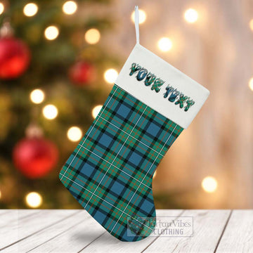 Tartan Vibes Clothing Ferguson (Fergusson) Tartan Christmas Stocking with Personalized Text